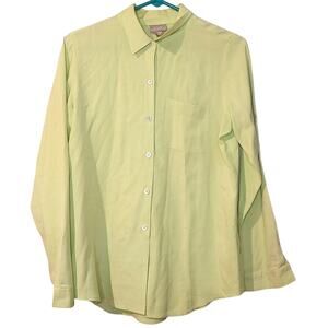 J. Jill JJill Light Green Size Extra Small XS Button Down Lightweight Career